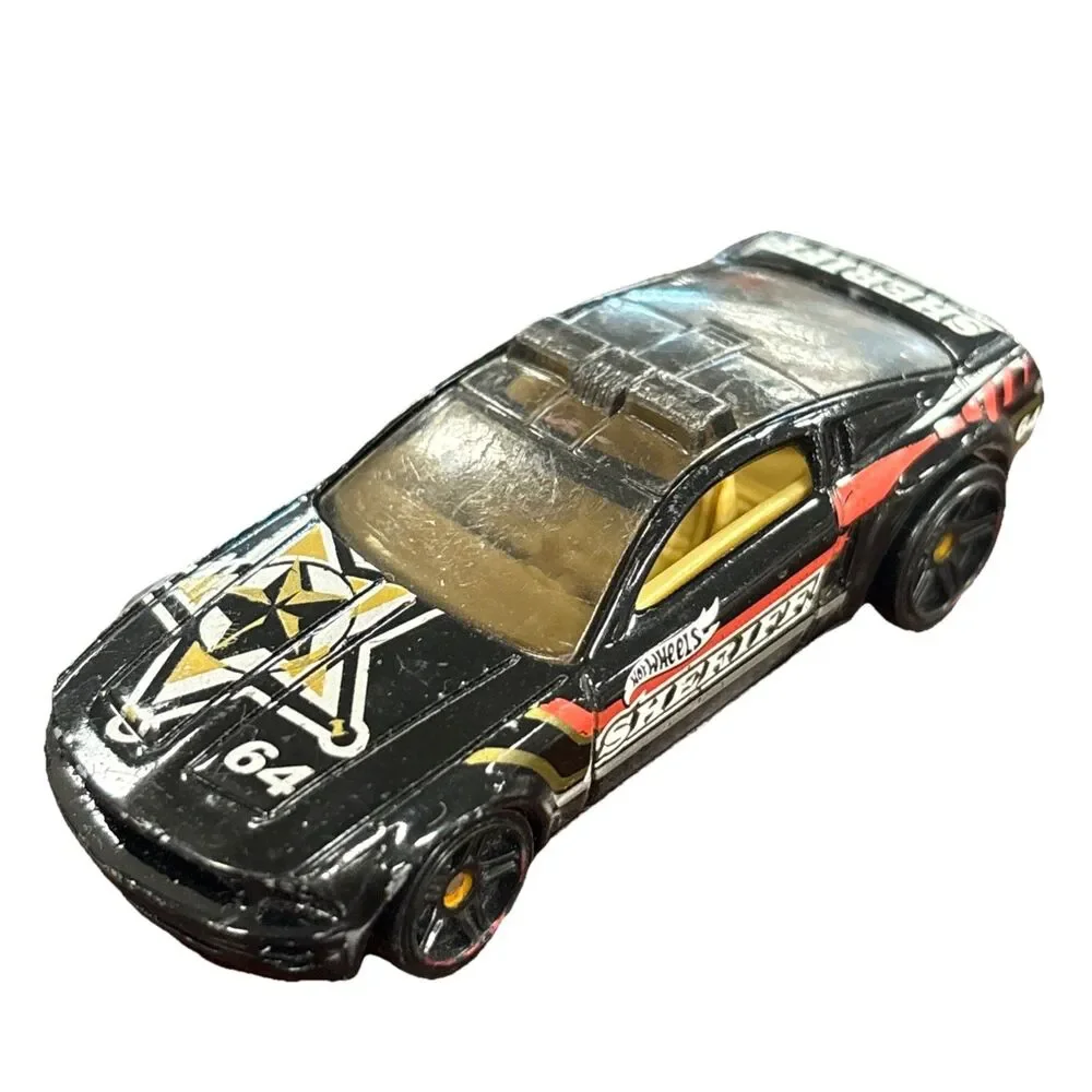 Hot Wheels Ford Mustang GT Concept (SHERIFF)  2003 HW CITY BLACK Loose Car